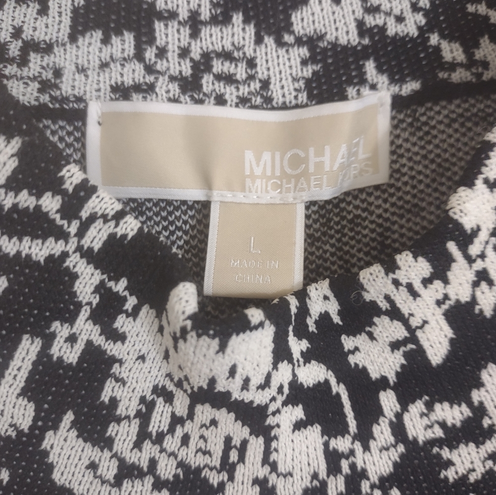 Michael Kors black and white floral dress size L - Picture 4 of 5